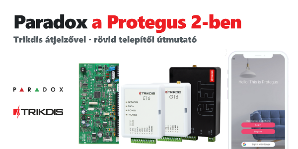 TRIKDIS Kommunikationsmodul + PARADOX Alarmzentrale – Kurzanleitung zur Installation