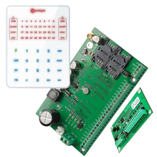 Trikdis SP231 2G Smart Control Panel + CZ8 Zone Expander + SK232 Tastatur